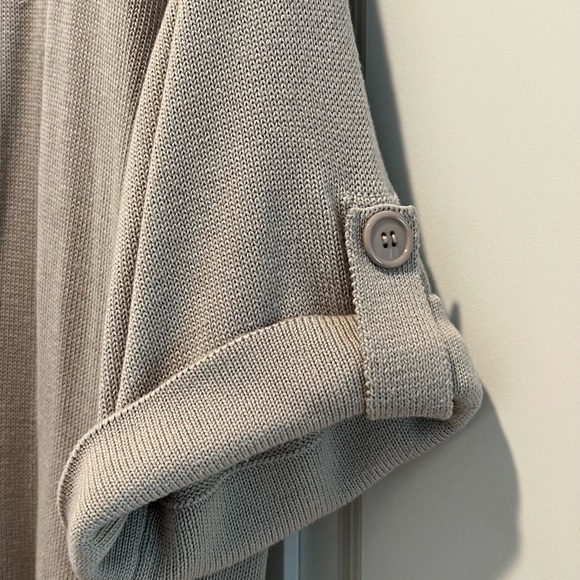TOGETHER open taupe cardigan  LG  / XL - Picture 3 of 8